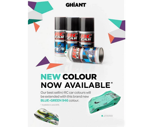 RC Car Colours Lexan Spray 150ml – Bleu / Green