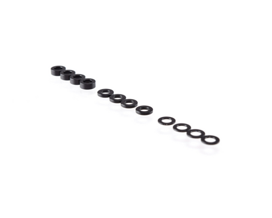 3mm Washer Set Black (0.5mm/1.0mm/2.0mm)