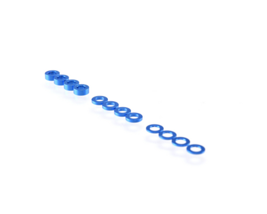 3mm Washer Set Dark Blue (0.5mm/1.0mm/2.0mm)