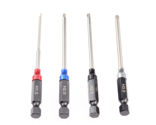 Metric Hex 1/4" Power Tool Wrench Set (1.5 | 2.0 | 2.5 | 3.0mm)