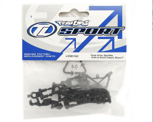 Suspension Arms, Spindles, Hubs and Shock Towers (Micro-T)