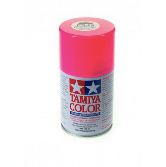 Spray Paint Can - PS-29 Fluorescent Pink for Polycarbonate Bodies (100ml)