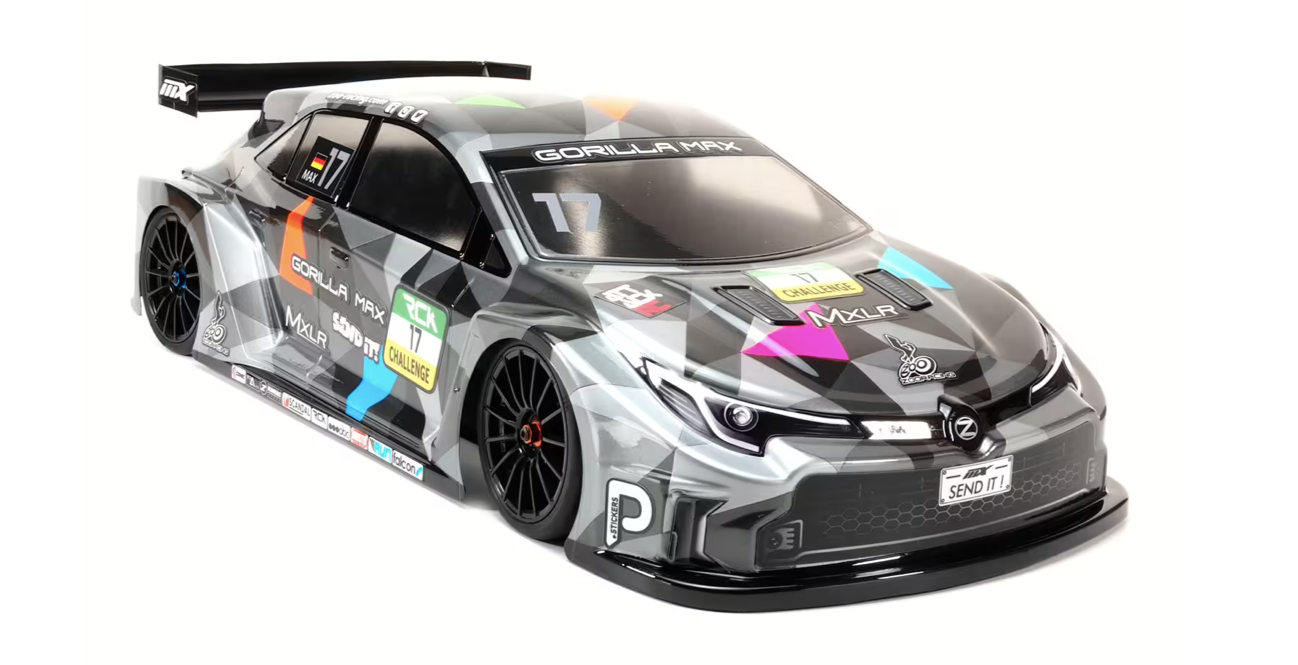 Gorilla MAX 1:10 FWD Car 190mm Body (clear) 0,7mm - REGULAR