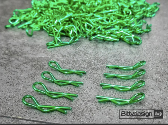 Body Clips Kit 8pcs Green