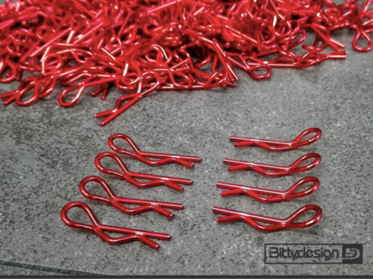 Body Clips Kit 8pcs Red
