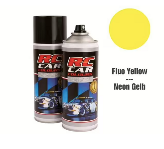 RC Car Colours Lexan Spray 150ml – Fluo Yellow