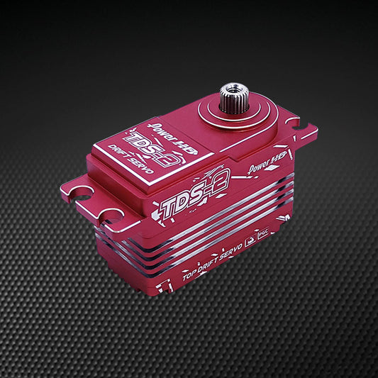 TDS-2 Low Profile DRIFT  (0.09s/25.0kg/8.4V) Coreless Servo (Red)