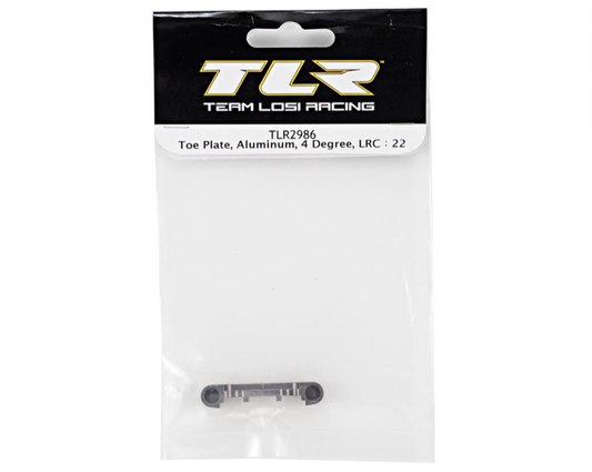 Aluminum 4° Low Roll Center Toe Plate (TLR 22)