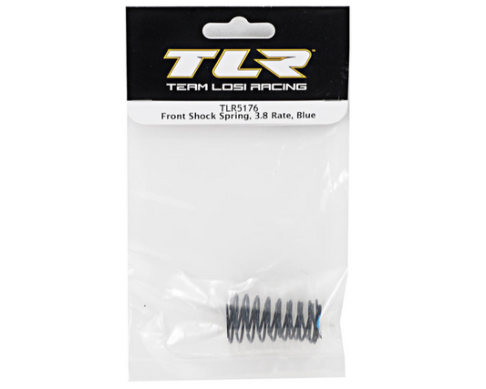 Front Shock Spring Set (3.8 Rate/Blue) (TLR 22)